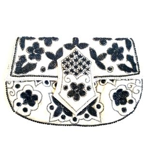 Silver and Black Sequin bag